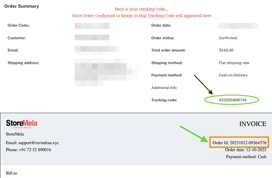 Tracking Code Example
